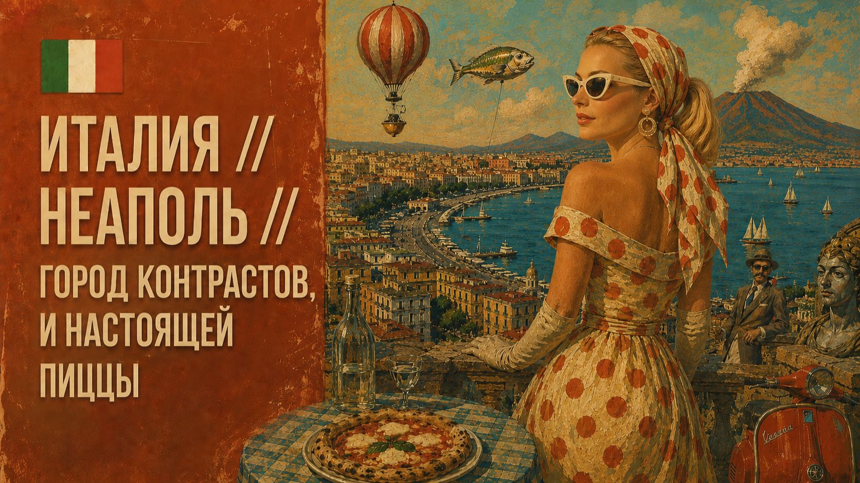 🇮🇹 Италия // Неаполь // Город контрастов, Везувий и настоящая пицца 4K