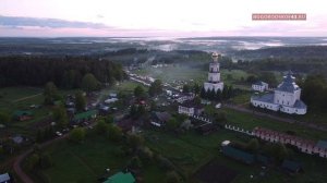 Великорецкое с высоты птичьего полёта в день прихода паломников