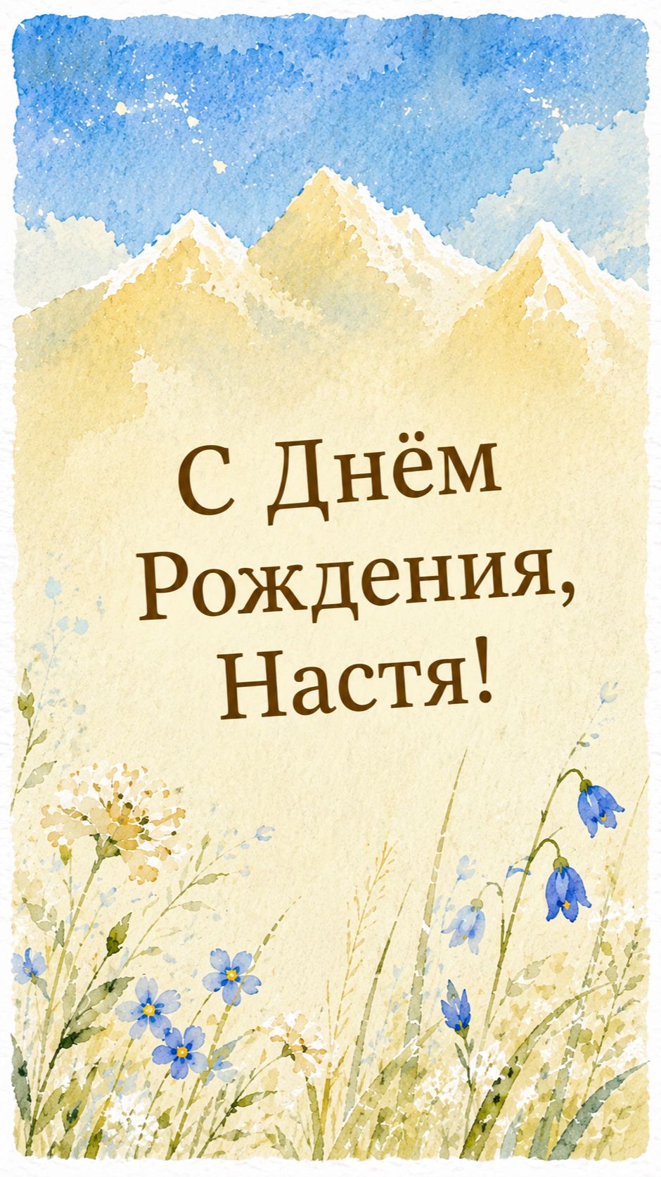 С Днём Рождения, Настя!(Лето). смотреть онлайн