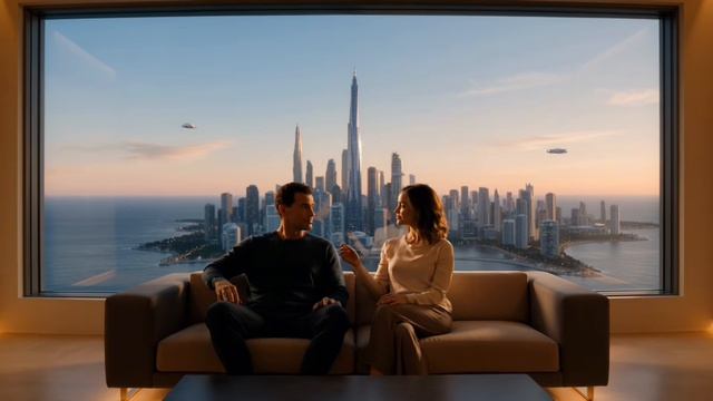Future City 2200 🌊 Flying Cars & Luxury Life ｜ Cinematic Ambient