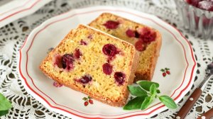 АПЕЛЬСИНОВЫЙ КЕКС с клюквой - АРОМАТ на весь дом! Простой рецепт