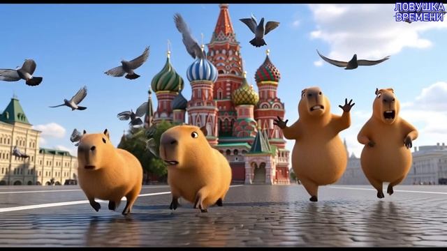 КАПИБАРЫ В МОСКВЕ смешное приключение на самокатах мультфильм