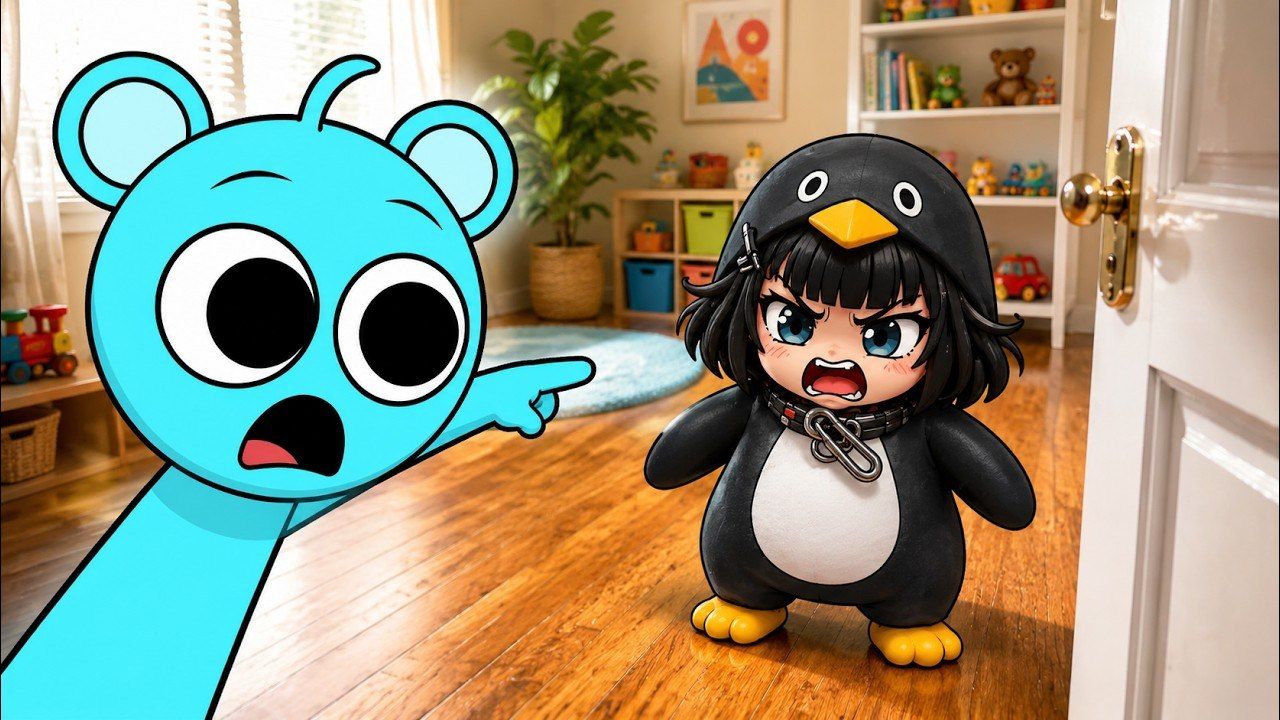 СКАЙ ПОЙМАЛ ГУГУ ГАГА ПИНГВИНА У МЕНЯ ДОМА… 🐧 (РЕАЛЬНАЯ ЖИЗНЬ!) 😱 ПОМОГИТЕ! 🚨 смотреть онлайн