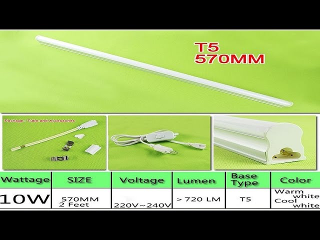 Светодиодная трубка Т5 на 220 В с выключателем / LED tube T5 for 220 V with a switch смотреть онлайн