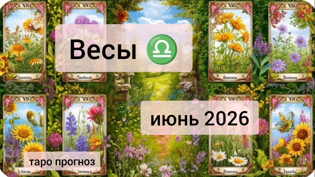 Весы ♎, июнь 2026 смотреть онлайн