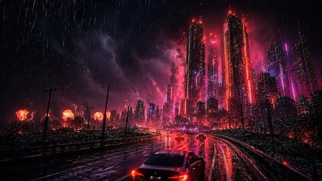 Cyberpunk Gaming Mix ⚔️ 1 Hour INTENSE Dark Synthwave BGM for Gaming ｜ Neon Horizon