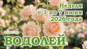 ВОДОЛЕЙ | ТАРО прогноз на неделю с 1 по 7 июня 2026 года
