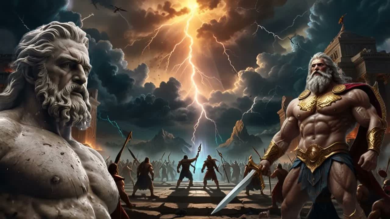 🏛 Титаномахия Как Зевс сверг титанов и стал владыкой Олимпа! ⚡🔥
