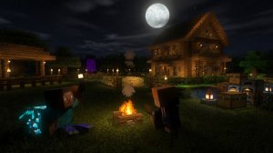 #4 Minecraf. Строю дом. Лучшая территория. С подписчиком.
