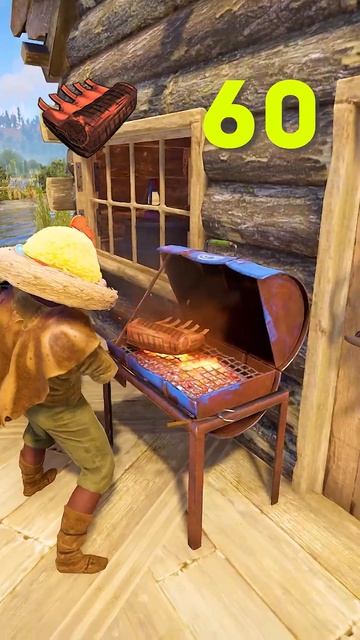 СКОЛЬКО КАЛОРИЙ ПОПОЛНЯЕТ РАЗНАЯ ЕДА В РАСТ RUST #раст #shorts #rust