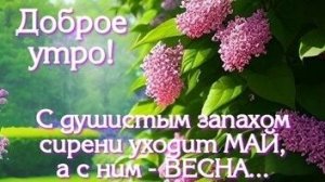 Доброе утро уходящей весны! Встречаем лето. Самая лучшая музыкальная открытка.