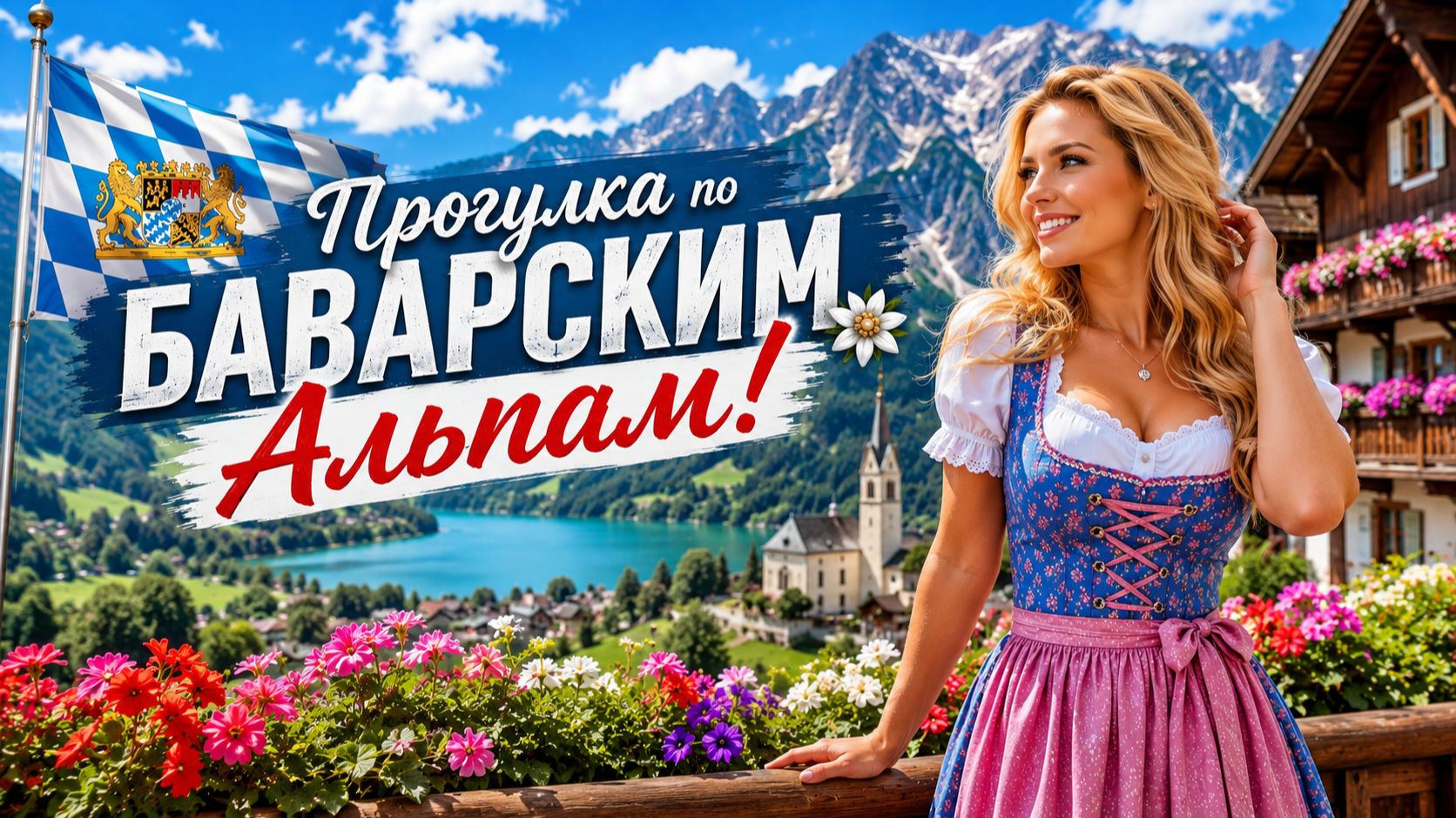 Прогулка по Баварским Альпам | Атмосфера немецкой деревни!