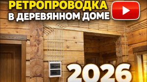Ретропроводка в деревянном доме 2026 — так делают НЕ ВСЕ 😳