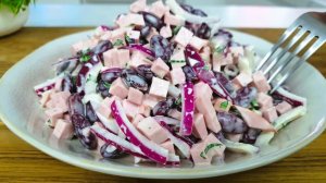 Всего 3 ингредиента! Ну очень вкусный салат за 5 минут. Съедается сразу!