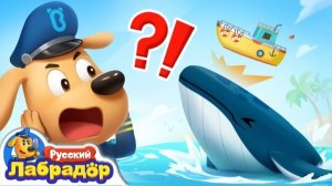 🐳Ужасающий морской монстр🚢Безопасность Животных🔍Новый эпизод｜🐙Развивающий мультик|Шериф Лабрадор