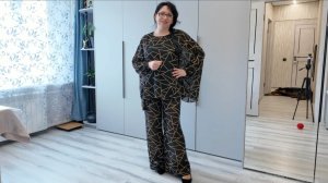 Крою костюм из принтованного шифона и делюсь с вами процессом.