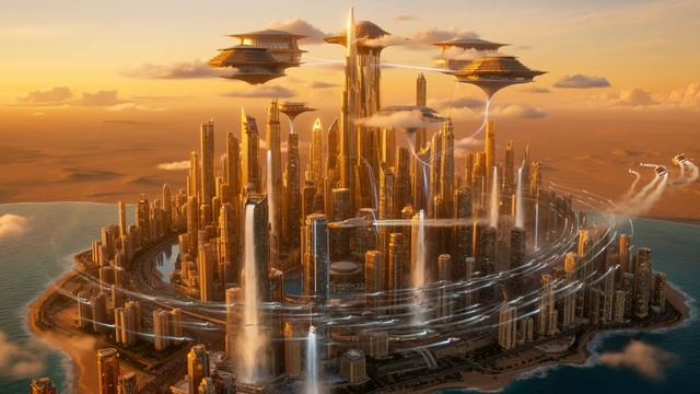 Dubai 3000 🌆 Luxury Future City ｜ Flying Yachts & Billionaire Life ｜ Cinematic Ambient