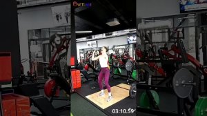 Ольга Самолëтова, член клуба ТФ Реутов 2, 66 повторений.
