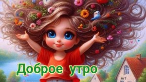 С добрым утром. Красивая музыкальная открытка.