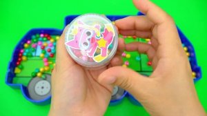 АСМР ВАННА с яркими бусинами-котиками 🌈 Ищем секретных мишек ☆ DIY