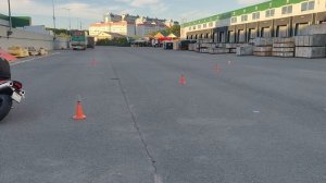 Gymkhana GP 2025 stage 1/ Bautin Aleksandr/ Triumph Street Triple R/ heat1  0:55.43