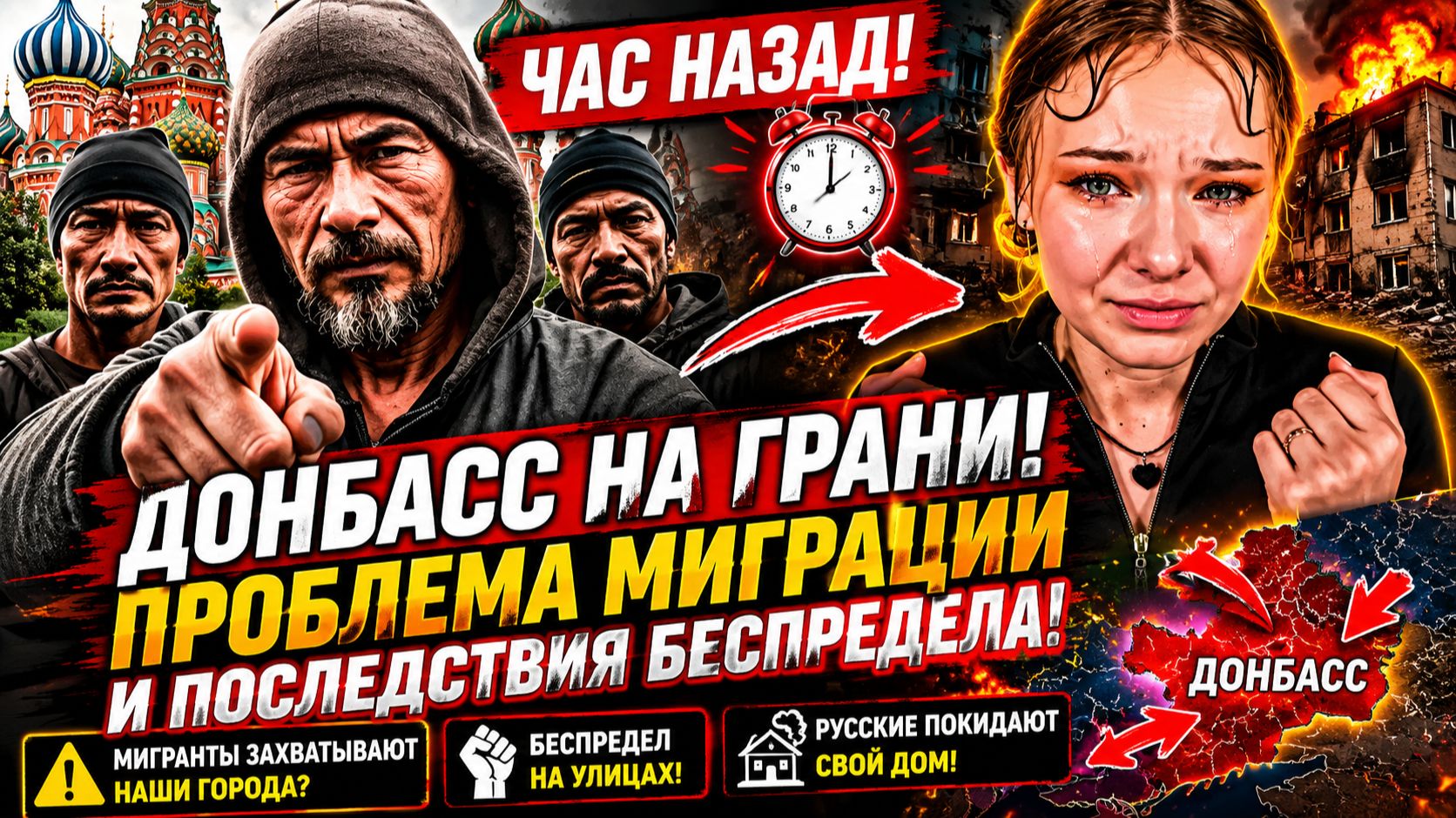 Донбасс на грани взрыва! Местные готовы взяться за оружие из-за беспредела мигрантов! 🚨🔥 смотреть онлайн