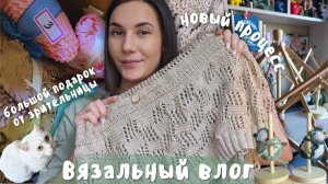 ВЯЗАЛЬНЫЙ ВЛОГ №154 | Новый процесс | Большой подарок от зрительницы