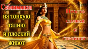 Саблиминал на тонкую талию и плоский живот. Скрытые установки для обретения стройной фигуры.