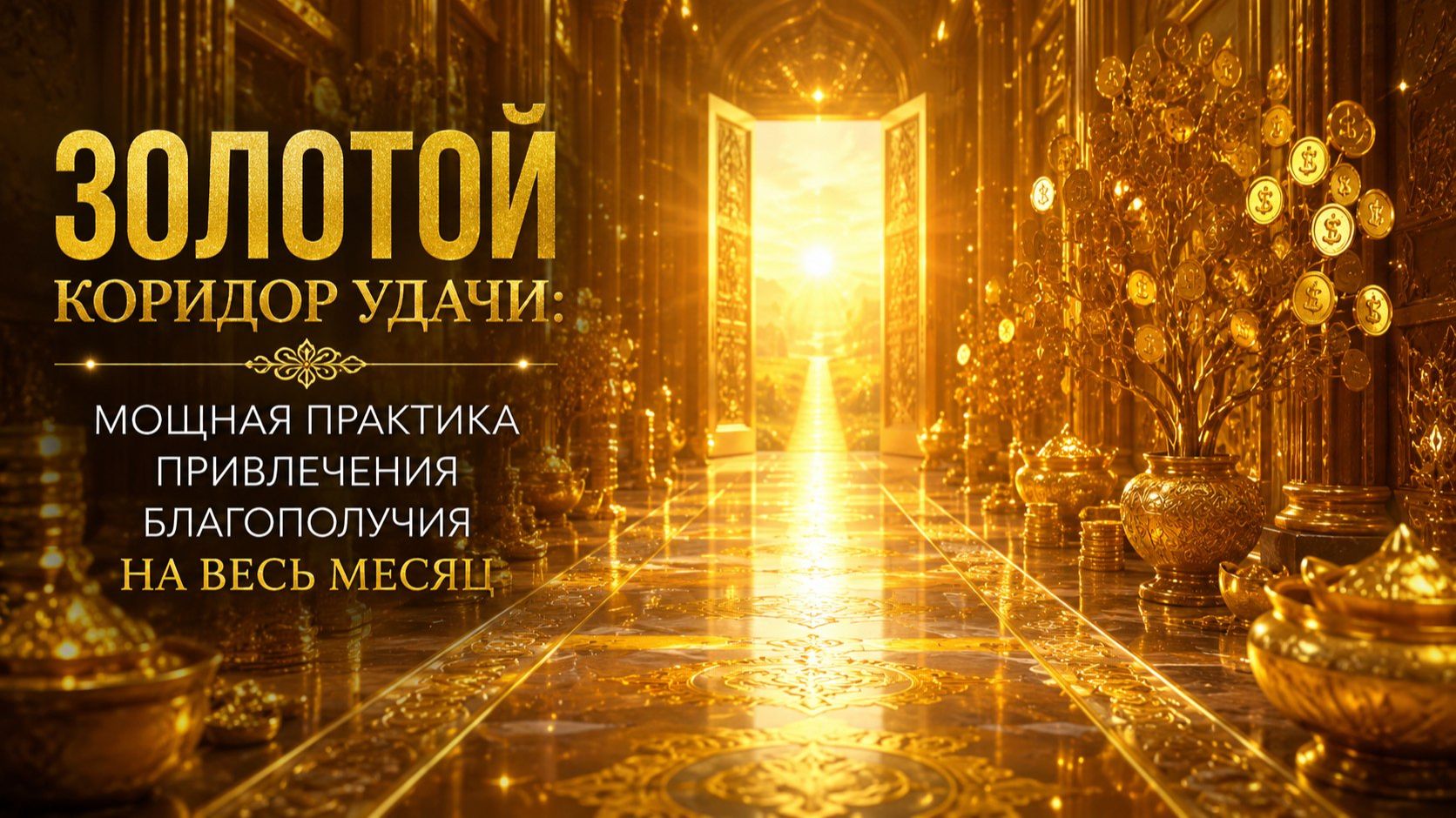 Золотой коридор удачи. Практика благополучия на июнь.