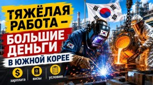 КАК ВЫЖИВАЮТ РУССКОЯЗЫЧНЫЕ В ЮЖНОЙ КОРЕЕ:  Сварщики и литейщики  Работа в Корее   Зарплаты и визы