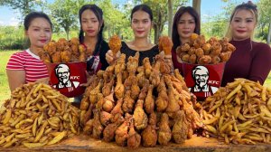 Потрясающий рецепт жареной курицы и картофеля фри в стиле KFC.