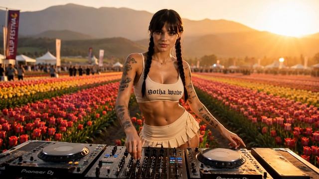 Hypnotic Dark House & Atmospheric Melodic Techno Mix At The Skagit Valley Tulip Festival