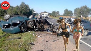 103 БЕЗУМНЫЕ аварии с МГНОВЕННОЙ КАРМОЙ – идиоты за рулем получают по заслугам!