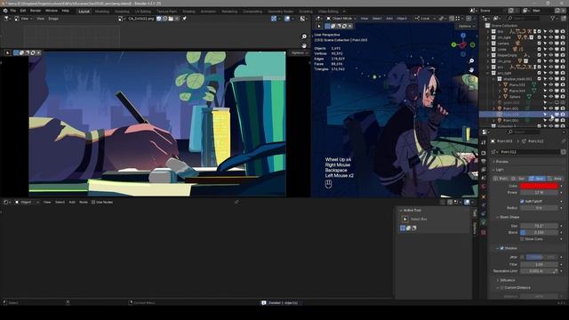 Coloso - A to Z of NPR Animation in Blender 42-2. Background Objects Effects Practice - 6 смотреть онлайн