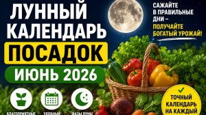 Что сажать в июне: лунный календарь для посадок июнь 2026