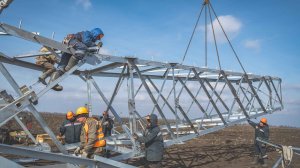 Сборка промежуточной опоры П330-1