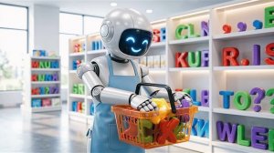 робот🤖 пришёл в магазин букв а.б.в.г.д.е.ё. и многих других