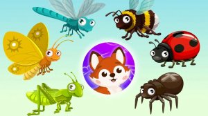 Учим НАСЕКОМЫХ для самых маленьких/Развивающие мультики для детей