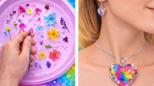 🌈✨ Сделайте свои собственные сверкающие розовые украшения!От лепестков до великолепных колье и сере