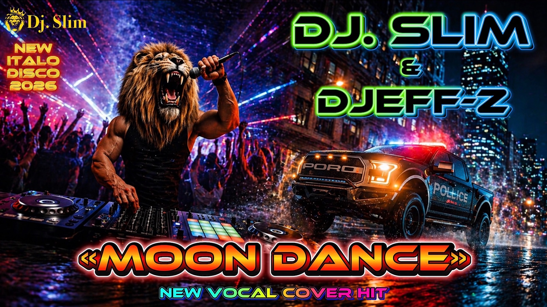 Dj. Slim & Djeff-z - Moon Dance🎵New Vocal Cover HiT🎵NEW ITALO DISCO 2026🎵