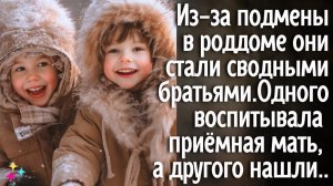 Из-за подмены в роддоме они стали сводными братьями. Одного растила приёмная мать, а другого нашли в