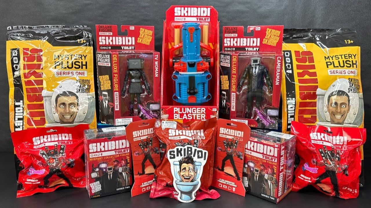 Обзор игрушки SKIBIDI TOILET. Миниатюрная фигурка «Туалет». Распаковка ярких игрушек! Мультики! смотреть онлайн