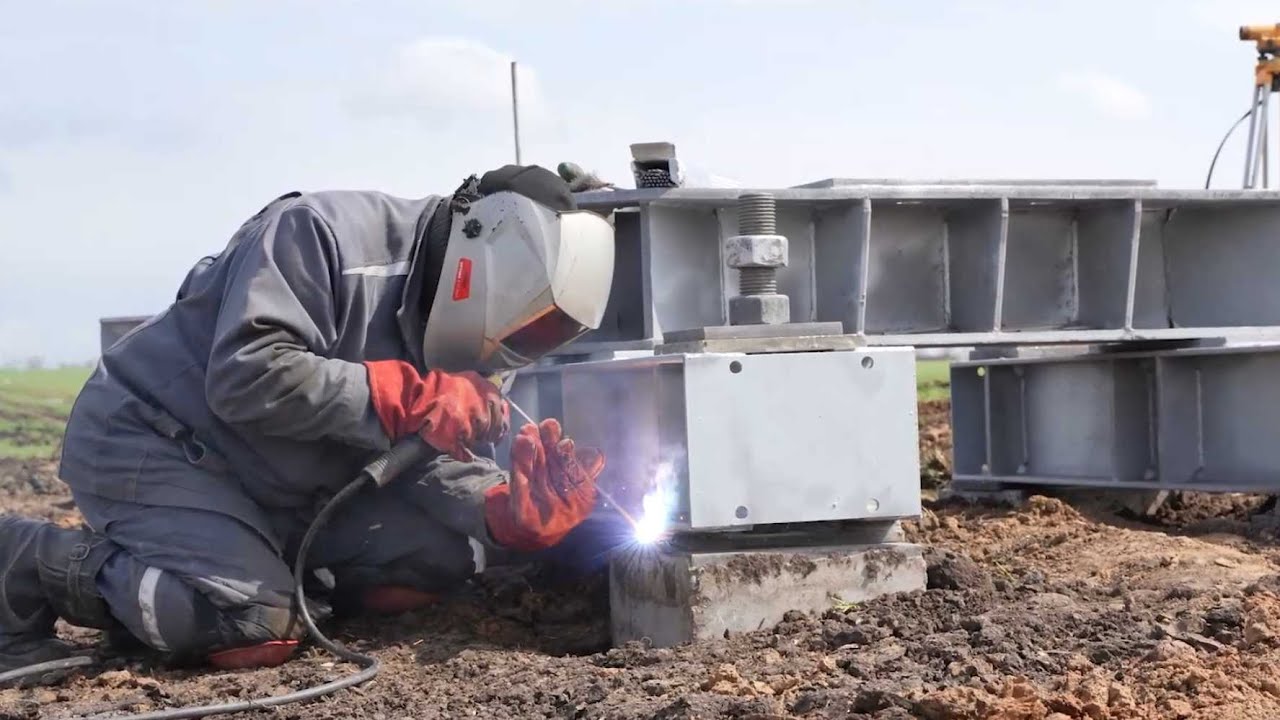 Устройство металлического ростверка типа Р4-35-25с/24-4 для промежуточной опоры П330-1 смотреть онлайн