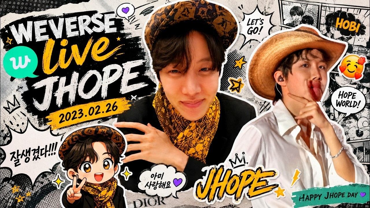 WEVERSE live JHOPE 2023.02.26 "Я зашел ненадолго" смотреть онлайн