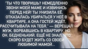 Истории из жизни|Звони моей маме и извинись перед ней!|Аудио рассказы|Жизненные истории