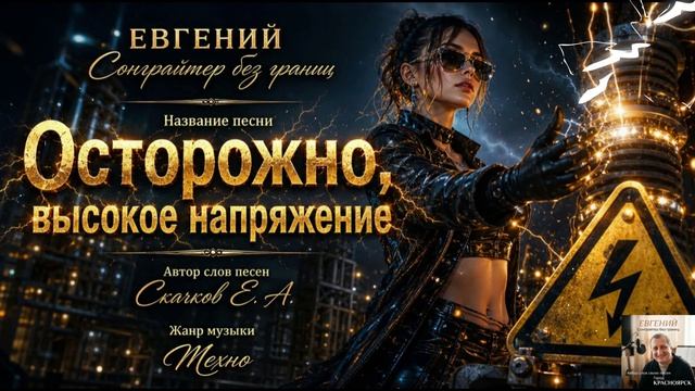 Моя новая песня под названием Осторожно, высокое напряжение. Мои авторские слова
