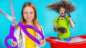 Nastya learns how to take care of her health