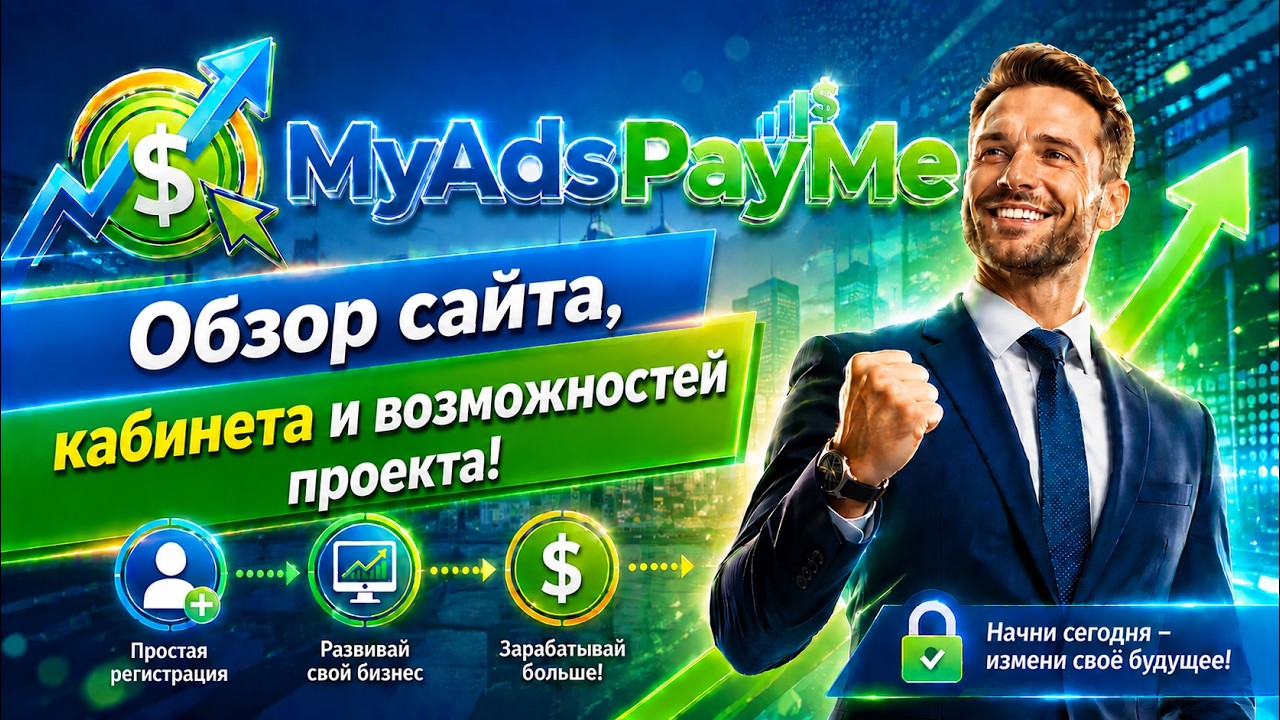 MyAdsPayMe (MAPM). Обзор сайта, кабинета и возможностей проекта.