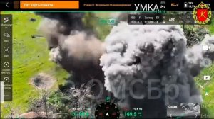 Штурмовик 123-й бригады уничтожил очередной блиндаж ВСУ с помощью противотанковой мины.