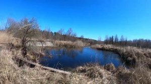 03 - Третий день в Чернобыле, преодолеваем реку в брод, село Новосёлки,  топим печку в хате.